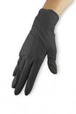 4767-1 Rękawiczki nitrylowe - czarne, rozmiar S