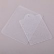Siliconen stempel voor Franse postzegels, diameter 2,7 cm, kleur champagne