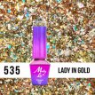 MLL535 535 Lakier hybrydowy Molly Lac Crushed Diamonds Lady in Golds 5ml