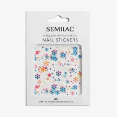 03 Semilac Snowflakes 3D-stickers voor nagels