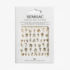 08 Semilac - Natural Theme Gold-stickers voor nagels