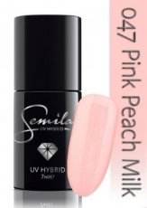 047 UV Hybrid Semilac Pink Peach Milk 7ml