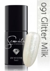 091 UV Hybrid Semilac Glitter Milk 7ml